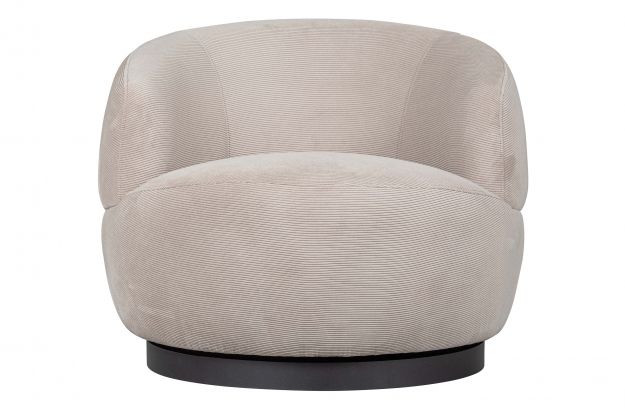 Woolly rotation armchair ribcord natural | Sofas | Living | BEPUREHOME